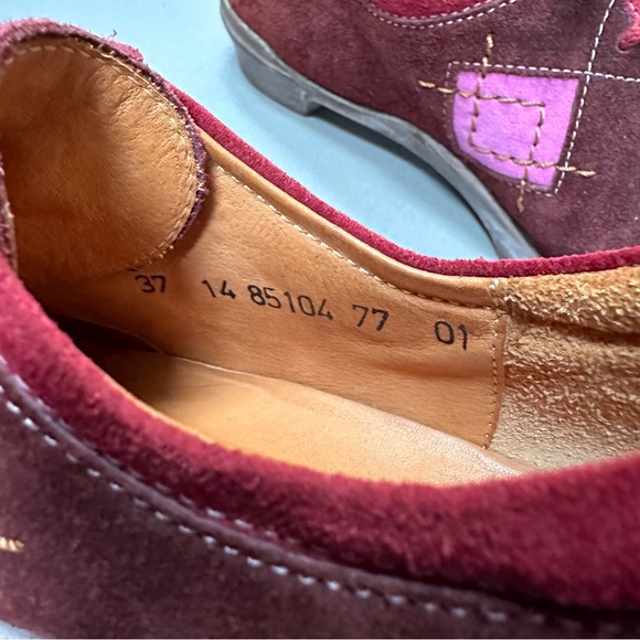 THINK! Red patchwork suede walking shoes loafers sneakers, women’s EU 37. - Picture 8 of 8